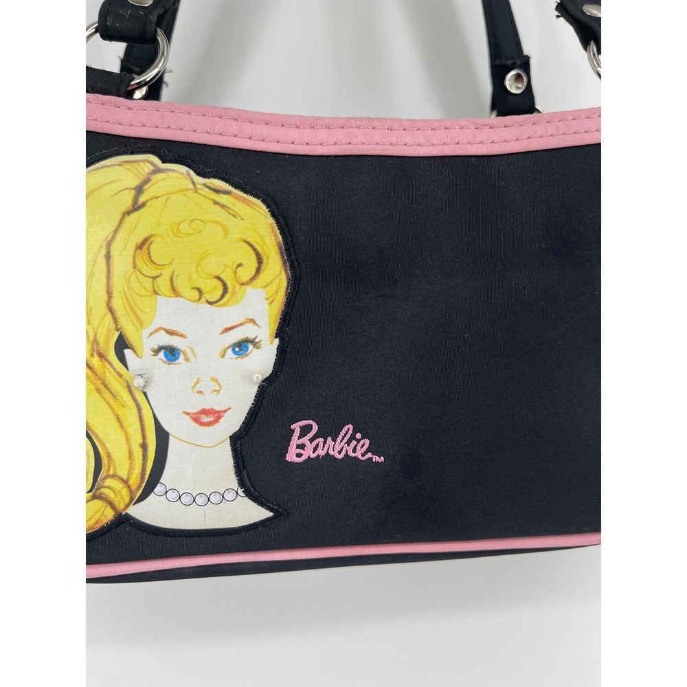 Barbie Shoulder Bag Women OS Black Excellent Y2K Retro Graphic Purse - Picture 12 of 13